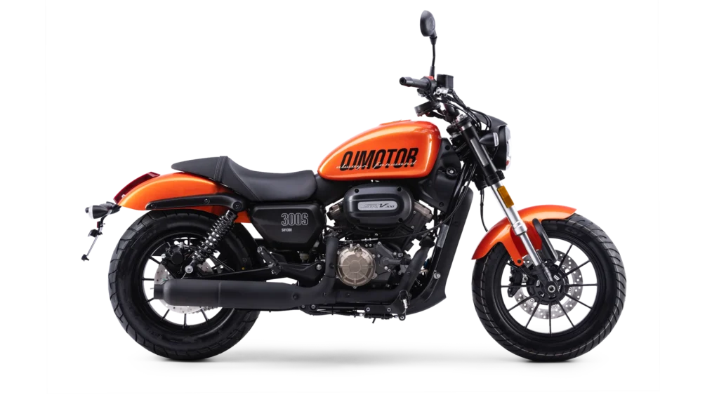 qjmotor srv300 naranja lateral view